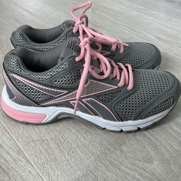 Reebok Woman Pheeham DMX Ride Running Sneakers Gray/Pink size 6.5 - Picture 3 of 9